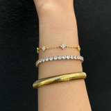 Snake Chain 18K Gold Plated Bracelet