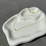 Single Pearl 18K Gold Plated Necklace