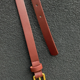 Mayden Narrow Belt in Brown