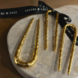 Louise Hammered French Pin in Gold (1pcs)