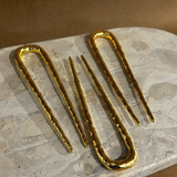 Louise Hammered French Pin in Gold (1pcs)