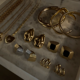 Olivia Mix Metal Statement Earrings
