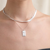 Idie Pendant Sterling Silver Plated Necklace
