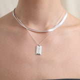 Idie Pendant Sterling Silver Plated Necklace