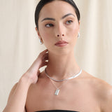 Small Droplet Sterling Silver Plated Earrings