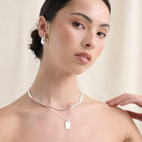Small Droplet Sterling Silver Plated Earrings