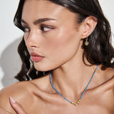 Unity Crystal Beaded Necklace in Blue