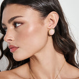 Aina Statement Stud Earrings in Pink