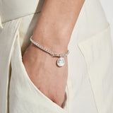 Organic Pearl Sterling Silver Plated Pendant Bracelet