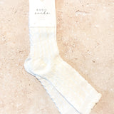 Knitted Frill Crew Socks