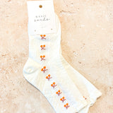 Frill Motif Pattern Socks
