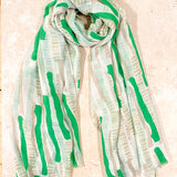 Striped Print Lightweight Scarf (2col)