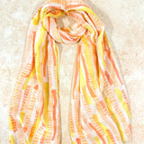 Striped Print Lightweight Scarf (2col)