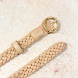 Emma Braided Round Buckle Belt