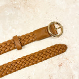 Emma Braided Round Buckle Belt