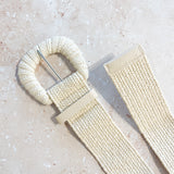 Eudice Point Buckle Straw Belt (2 col)