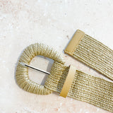 Eudice Point Buckle Straw Belt (2 col)