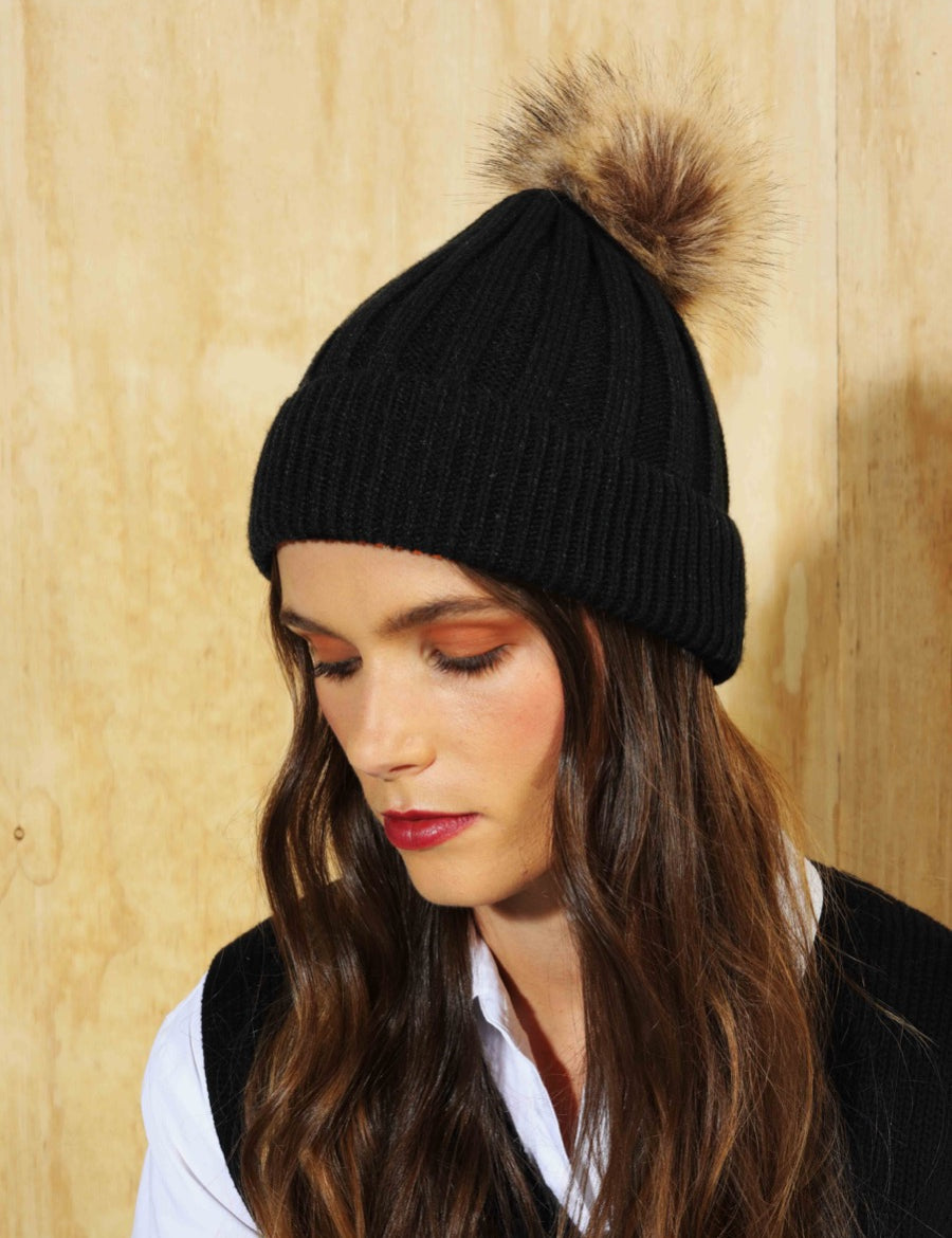 Nessa Rib Knitted Beanie