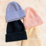 [Sale] Solid Colour Plain Knit Beanie (4colours)