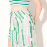 Striped Print Lightweight Scarf (2col)