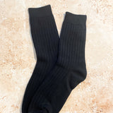 Ruena Basic Ribbed Socks (2col)