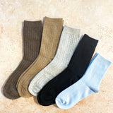 Ruena Basic Ribbed Socks (2col)