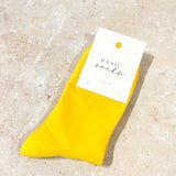 [Sale] Pop Colour Crew Socks in Yellow
