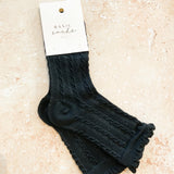 Knitted Frill Crew Socks
