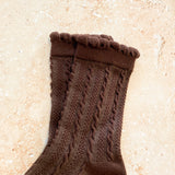 Knitted Frill Crew Socks