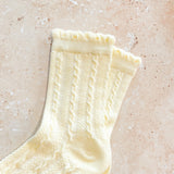 Knitted Frill Crew Socks