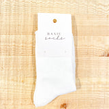 Cotton Frill Ribbed Crew Socks