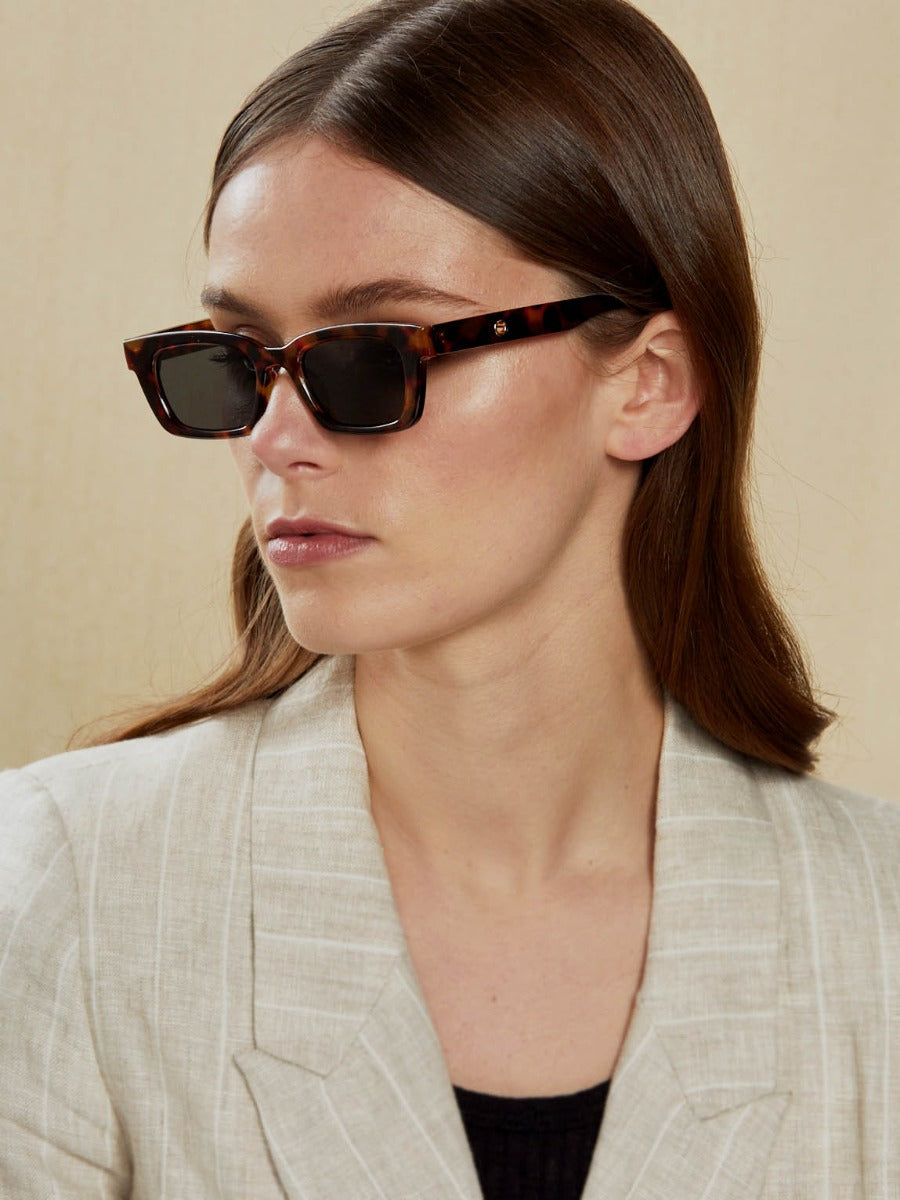 Jill Rectangular Frame Sunglasses