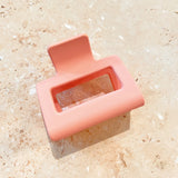 Matte Petite Rectangle Claw Clip in Green
