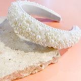 Jaime Pearl Padded Headband