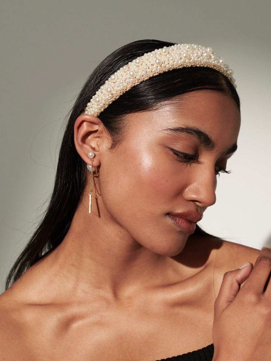 Bianca Pearl Beads Headband