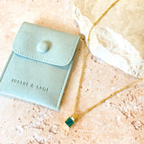 Neysa Stone Charm 18K Gold Plated Necklace