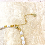 Pearl Beaded 18K Gold Plated Bracelet