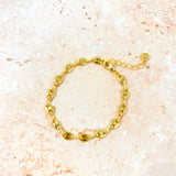 Puff Mariner Chain 18K Gold Plated Bracelet