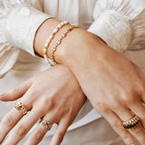 Pearl Beaded 18K Gold Plated Bracelet
