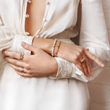 Pearl Beaded 18K Gold Plated Bracelet