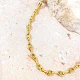 Puff Mariner Chain 18K Gold Plated Necklace