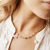 Puff Mariner Chain 18K Gold Plated Necklace