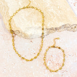 Puff Mariner Chain 18K Gold Plated Necklace