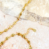 Puff Mariner Chain 18K Gold Plated Bracelet