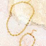 Puff Mariner Chain 18K Gold Plated Necklace