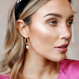Twist Pearl Drop 18K Gold Plated Earrings