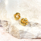 Petit Knotted 18K Gold Plated Earrings