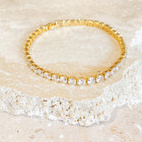 Tennis Diamanté 18K Gold Plated Bracelet