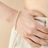 Tennis Diamanté 18K Gold Plated Bracelet