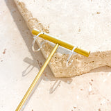 Minimal Diamanté Silver Plated Earrings